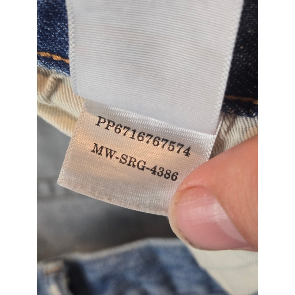 Everlane Selvedge Slim Fit Jeans Mens 36x31 Blue Mid Wash Organic Cotton Stretch - Picture 6 of 14